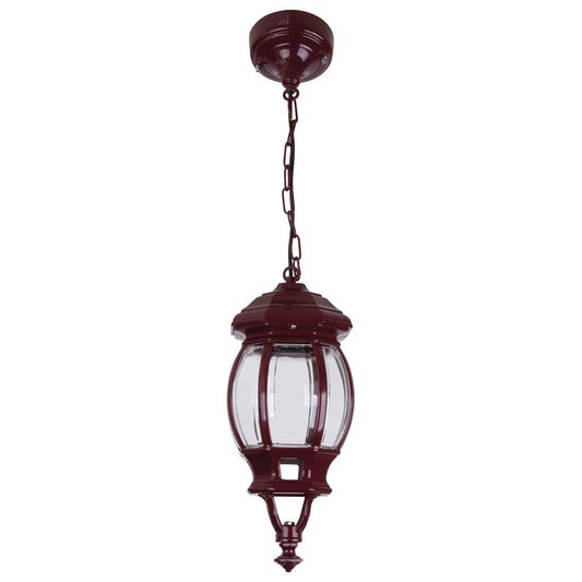 GT-670 Vienna Pendant Light - Powder Coated Finish / B22 - Burgundy