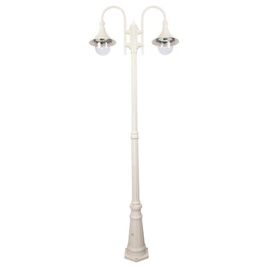 GT-662 Monaco Twin Head Tall Post - Powder Coated Finish / E27 - Beige