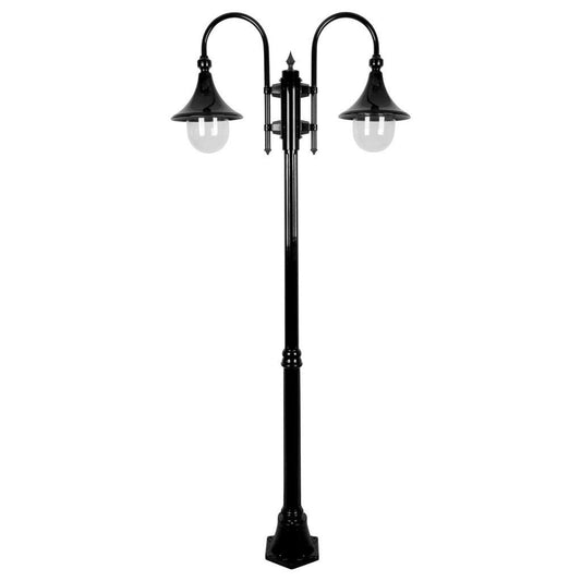 GT-659 Monaco Twin Head Medium Post - Powder Coated Finish / E27 - Black