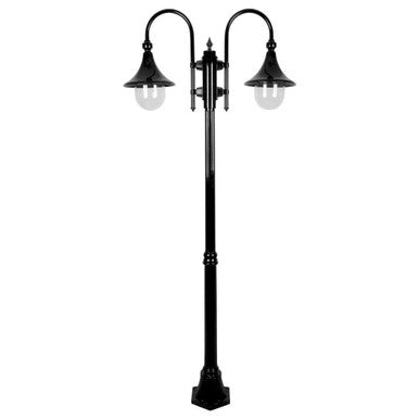 GT-659 Monaco Twin Head Medium Post - Powder Coated Finish / E27 - Black