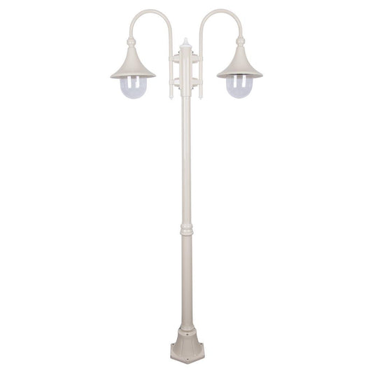 GT-659 Monaco Twin Head Medium Post - Powder Coated Finish / E27 - Beige