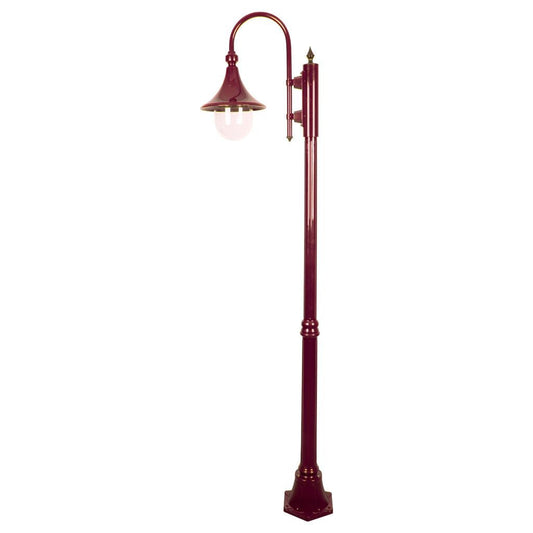 GT-658 Monaco Single Head Medium Post - Powder Coated Finish / E27 - Burgundy