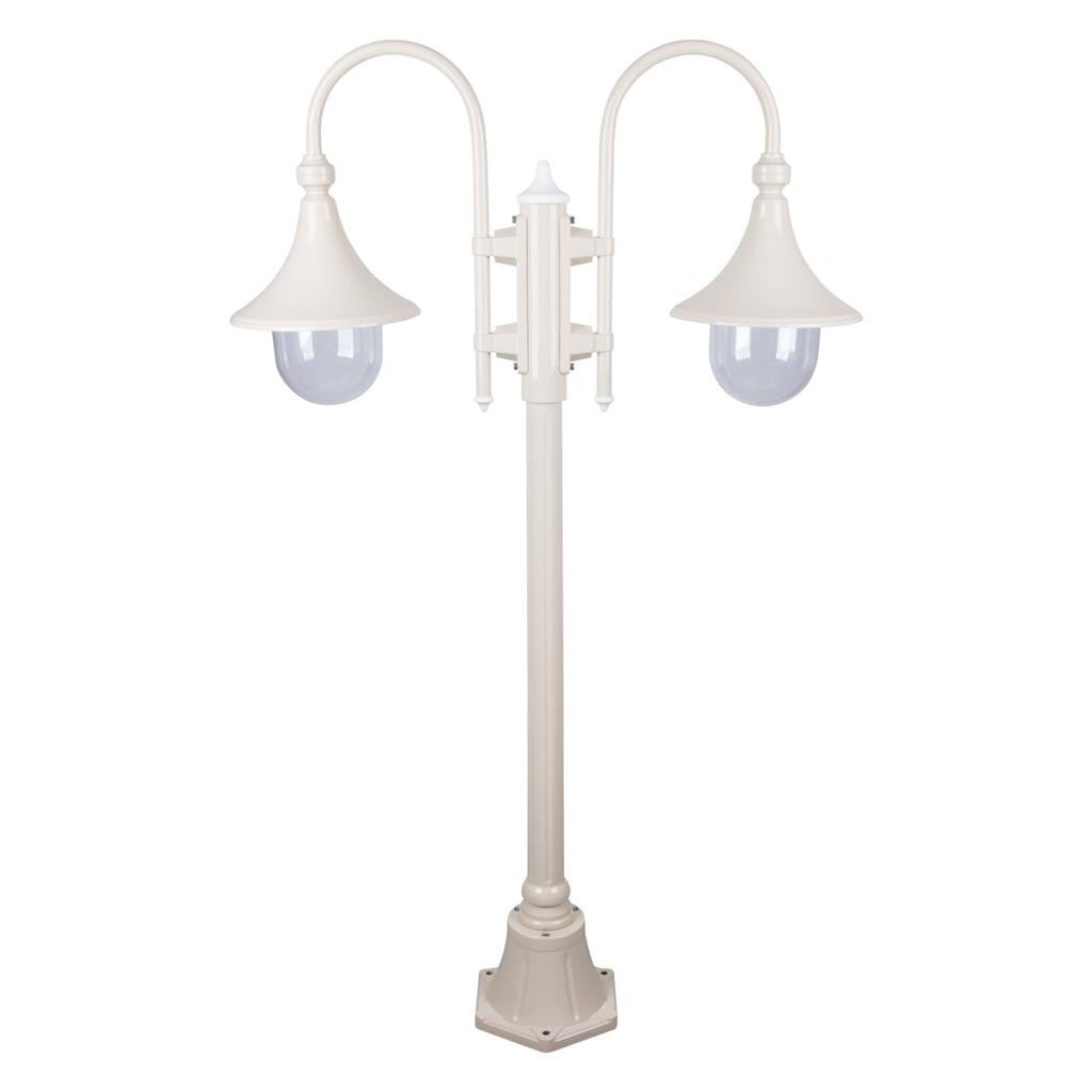 GT-657 Monaco Twin Head Short Post - Powder Coated Finish / E27 - Beige