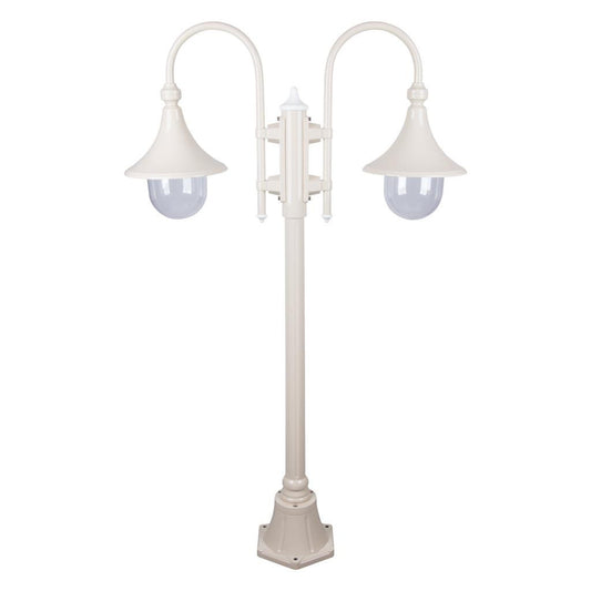 GT-657 Monaco Twin Head Short Post - Powder Coated Finish / E27 - Beige
