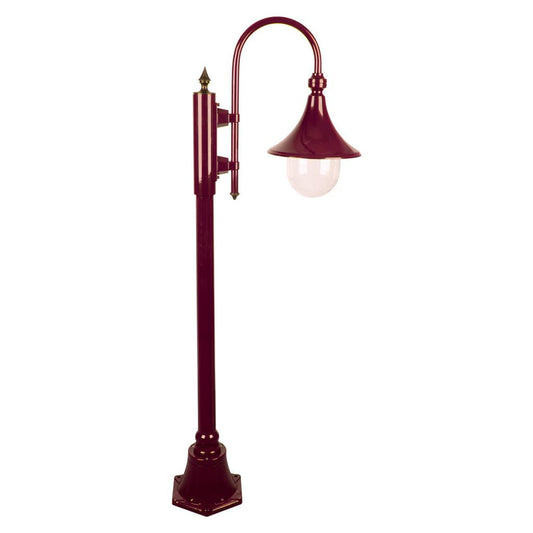GT-656 Monaco Single Head Short Post - Powder Coated Finish / E27 - Burgundy