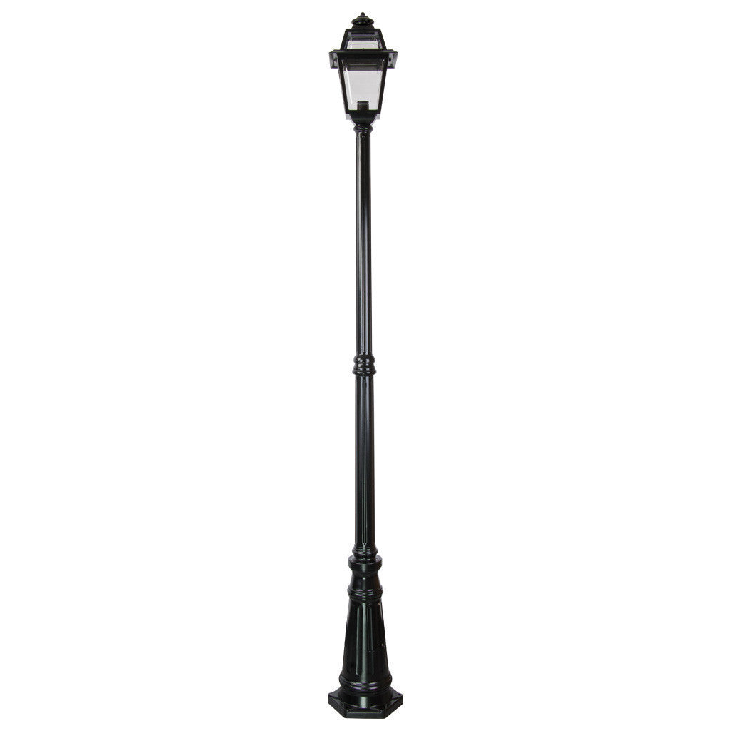 GT-278 Avignon Single Head Tall Post Light - Powder Coated Finish / B22 - Black