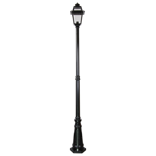 GT-278 Avignon Single Head Tall Post Light - Powder Coated Finish / B22 - Black