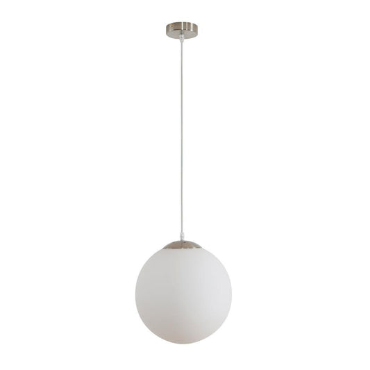 BUBBLE-300 OPAL BALL 1XE27 PENDANT - Satin Chrome