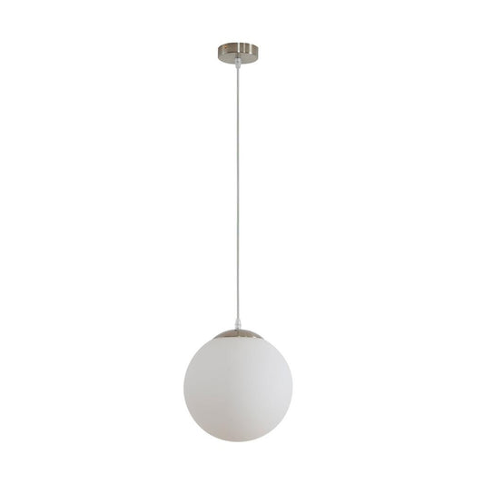 BUBBLE-250 OPAL BALL 1XE27 PENDANT - Satin Chrome