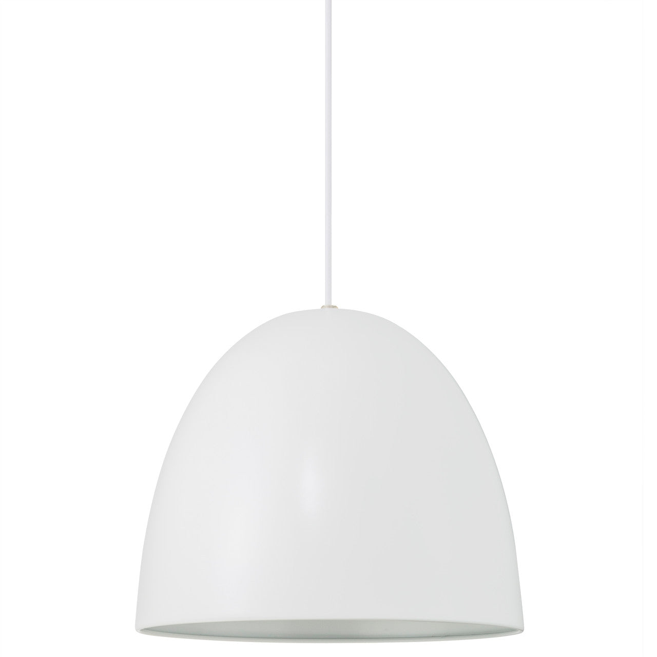 Alexander White pendant  side view light off.
