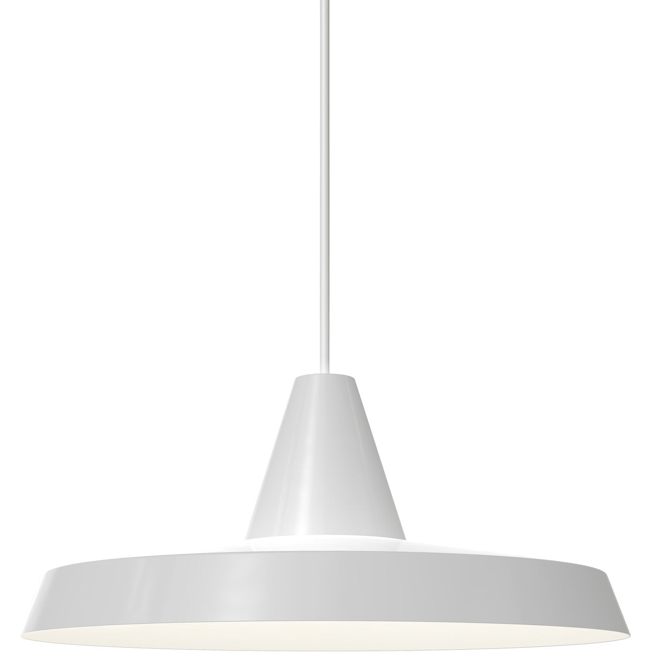 Anniversary White Pendant side view