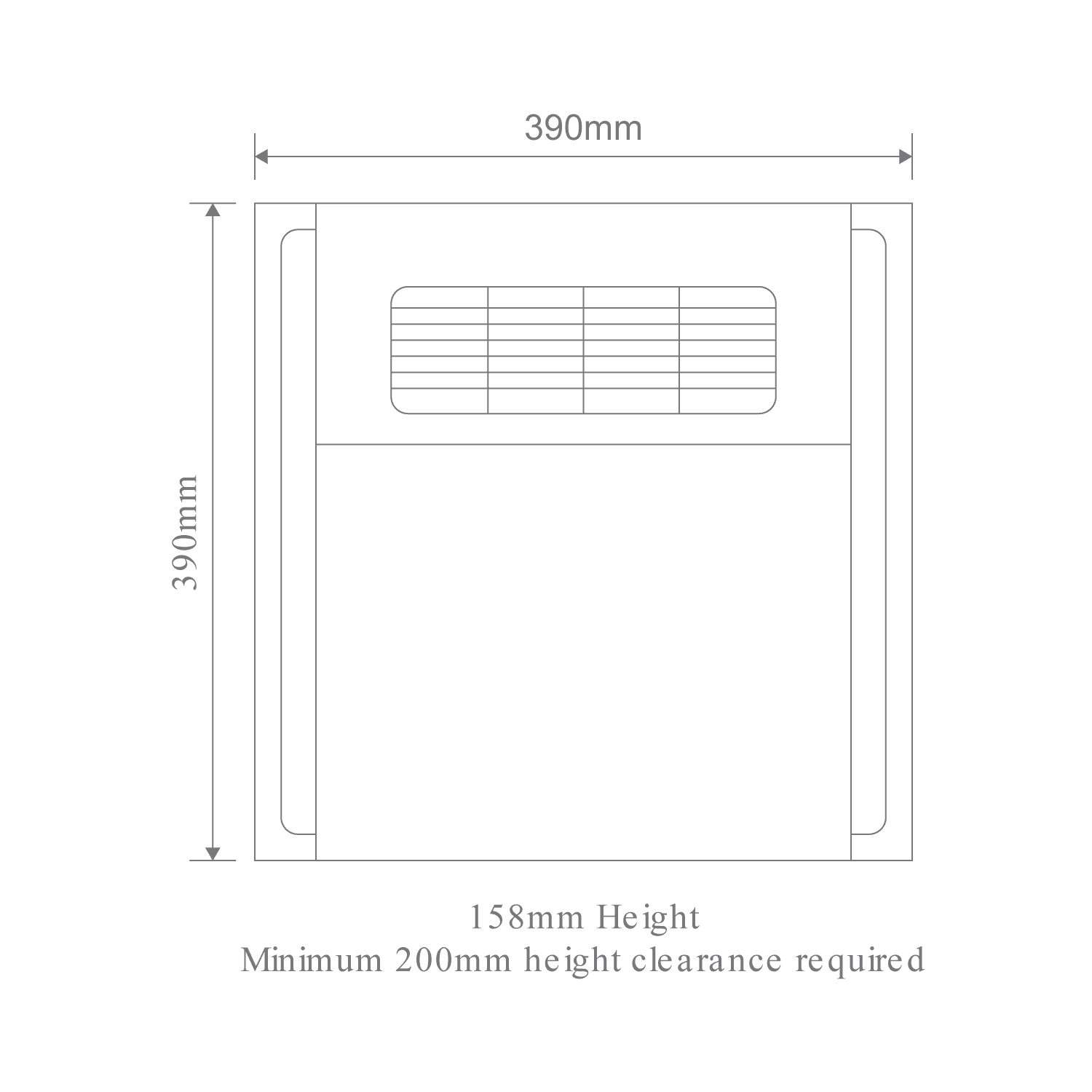 HEATCORE Line Drawing Dimensions