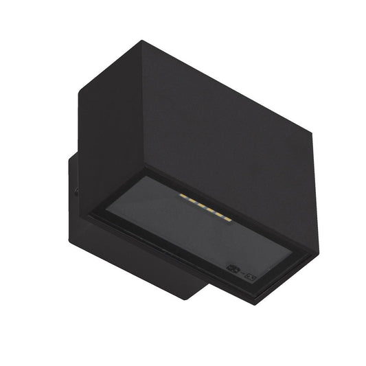 BLOCK-6 240V 6W Two Way LED Wall Light 5000K - Black