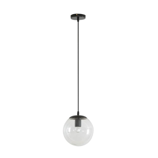 BUBBLE-200 CLEAR BALL 1XE27 PENDANT - Black