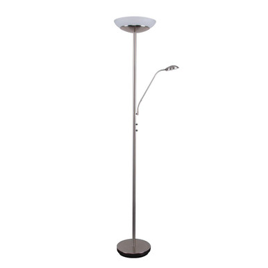 EDEN-FL M&C FLOOR LAMP DIM 240V - Satin Chrome