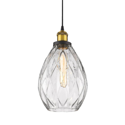 EVELYN GLASS 1XE27 PENDANT - Clear