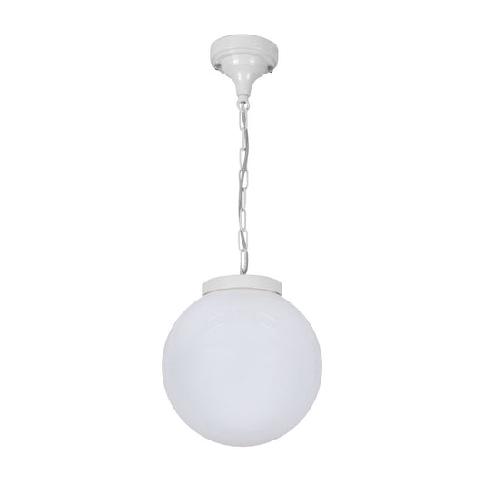 GT-536 Siena 25cm Sphere Pendant - Powder Coated Finish / E27 - White