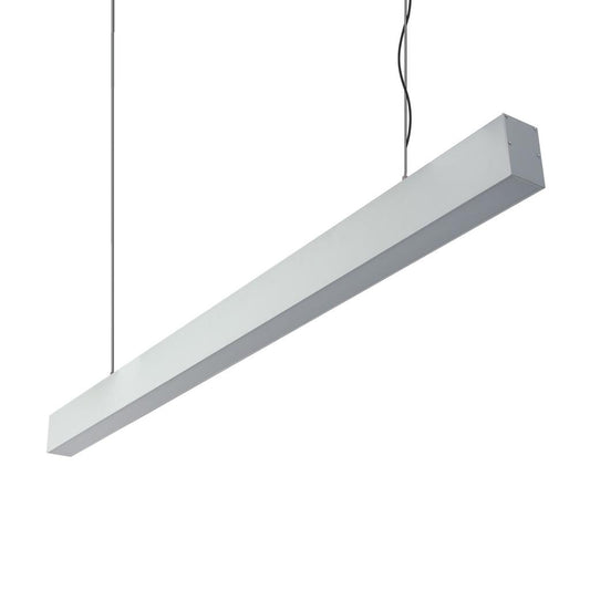 MAX-50 Down Pendant Profile 17.3W 1M C/W Opal 3000K - Aluminium
