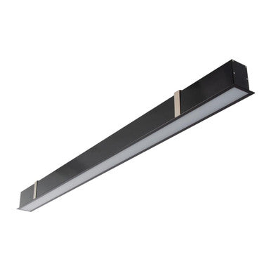MAX-50 Recessed Profile 17.3W 1M C/W Opal 3000K - Black
