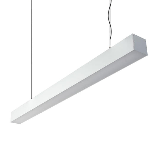 MAX-75MM Down Pendant 17.3W 1M C/W Opal 3000K - Aluminium