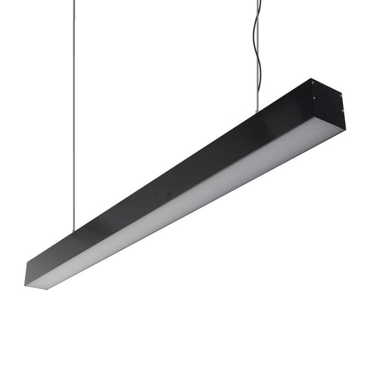 MAX-75MM Down Pendant 17.3W 1M C/W Opal 3000K - Black