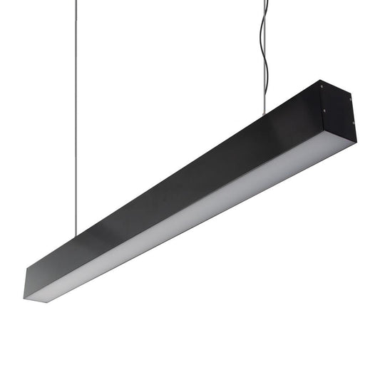 MAX-75MM Two Way Pendant 34.7W 1M C/W Opal 3000K - Black