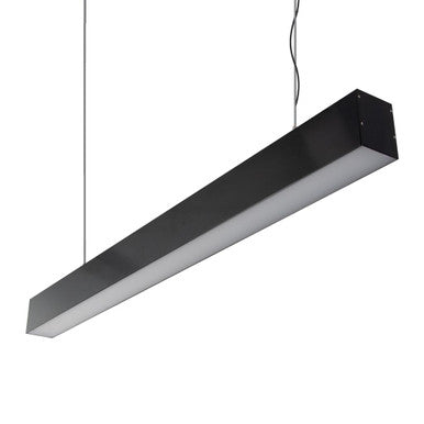 MAX-75MM Two Way Pendant 34.7W 1M C/W Opal 3000K - Black