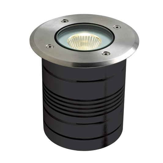 MODULA-ROUND 24V 9W LED Inground Light 3000K - Aluminium