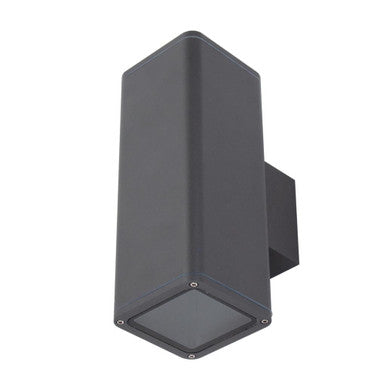 PIPER-2 WALL SQUARE IP65 E27 PAR30 5000K - Dark Grey
