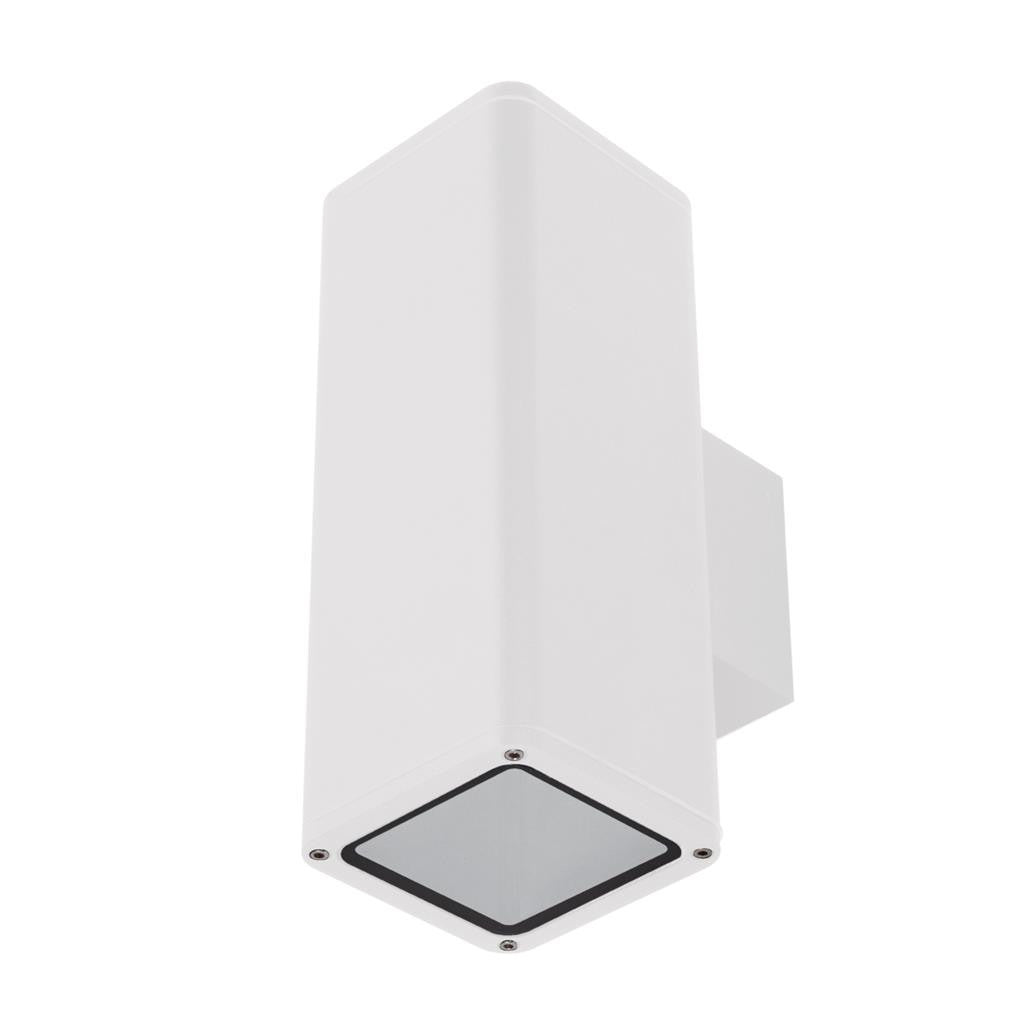 PIPER-2 WALL SQUARE IP65 E27 PAR30 - NO LAMP - White
