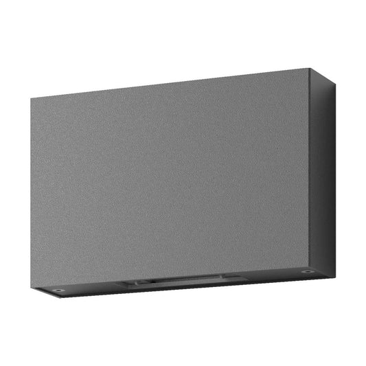SIERRA Square Two Way Wall Light 12W 240V IP65 3000K- Dark Grey