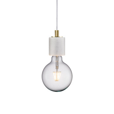 SIV Marble Pendant - White
