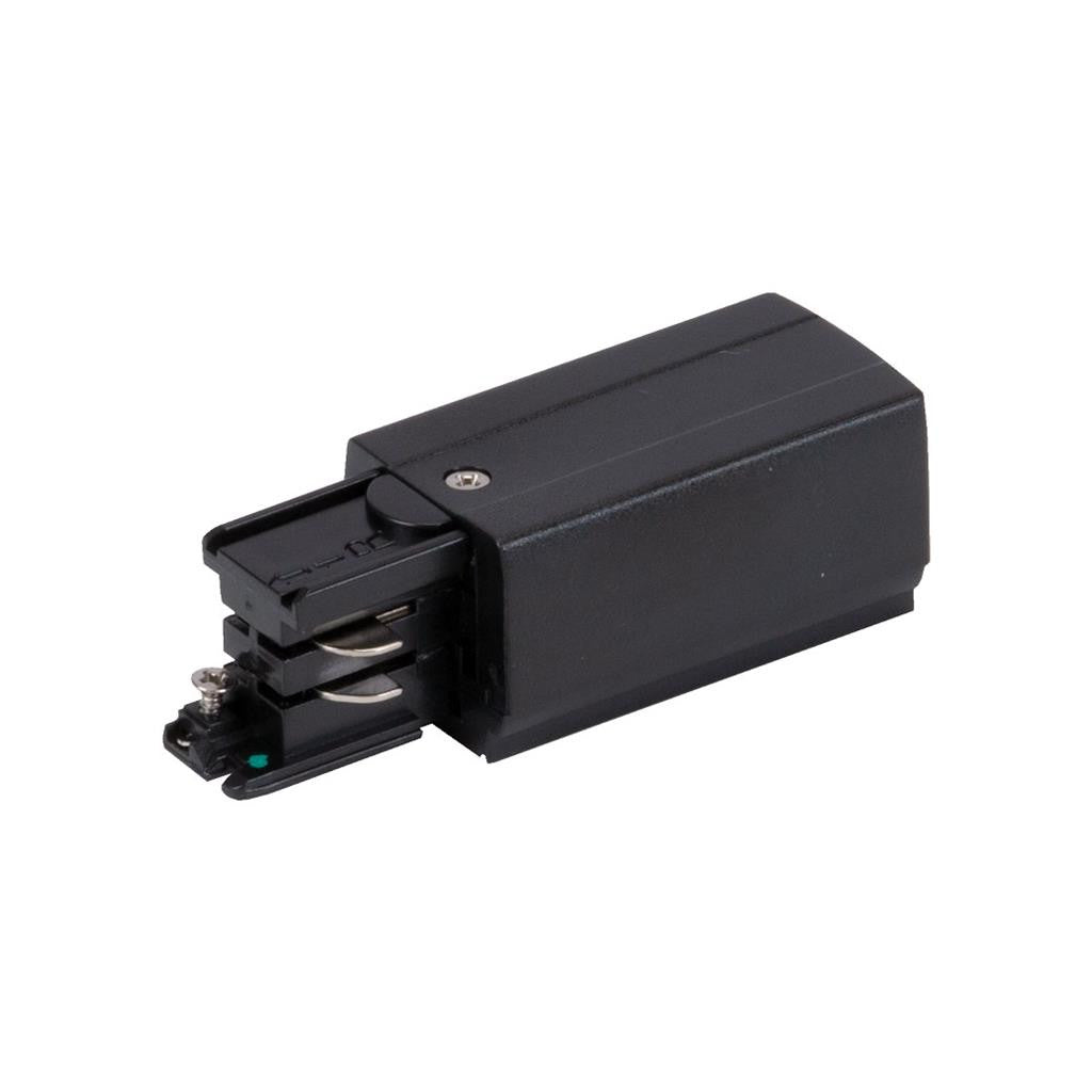 TRAK- 3-LLE 3 Circuit 240V Live Left End - Black