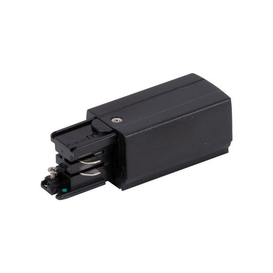 TRAK- 3-LLE 3 Circuit 240V Live Left End - Black