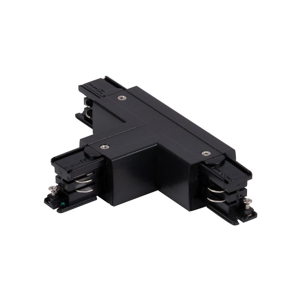 TRAK- 3-TLLJ 3 Circuit 240V T Shape Left Live Joiner - Black