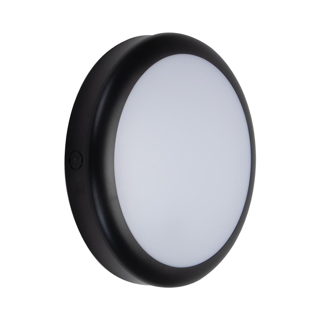 VERSA-300 Round Plain Bunker IP65 240v - Black