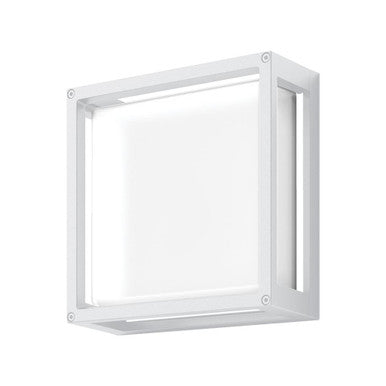 YORK-12 12W Led Square  Wall Light IP65 240v 5000K - White