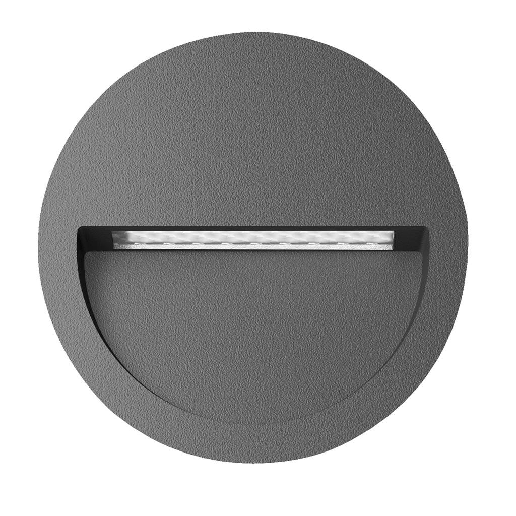 ZAC-4 RND REC IP65 4W 12V 3000K - Dark Grey