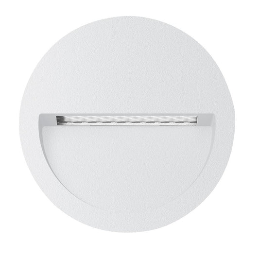 ZAC-4-4W Round Recessed LED Wall Light IP65 240V 5000K - White