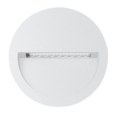 ZAC-4-4W Round Recessed LED Wall Light IP65 240V 5000K - White