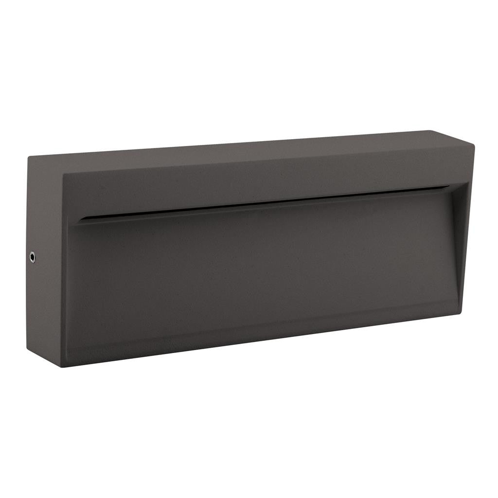 ZEKE-8-8W Rectangular Surface Mounted LED Steplight 3000K - Dark Grey