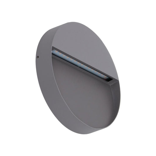 ZEKE-9- 9W Round LED Wall Light 240v 5000K - Silver