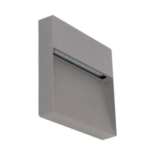 ZEKE-9- 9W Square LED Wall Light 240v 5000K - Silver