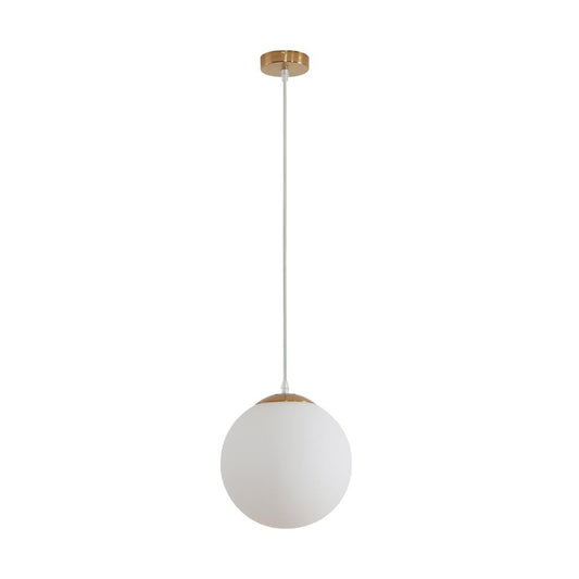 BUBBLE-250 OPAL BALL 1XE27 PENDANT - Satin Brass