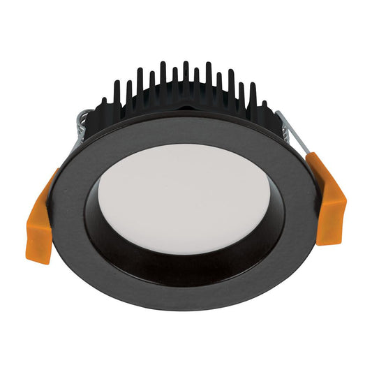 DECO-8 Round 8W Dimmable LED Downlight TRIO - Matt Black Frame