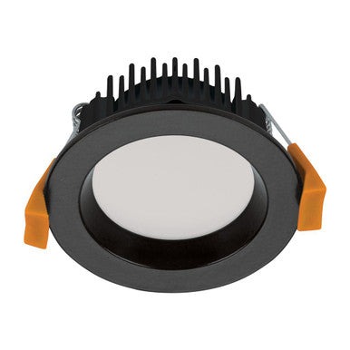 DECO-8 Round 8W Dimmable LED Downlight TRIO - Matt Black Frame