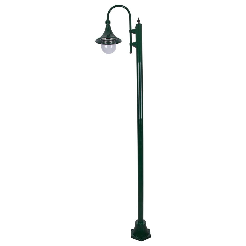 GT-1068 Monaco Single Head Plain Post - Powder Coated Finish / E27 - Green