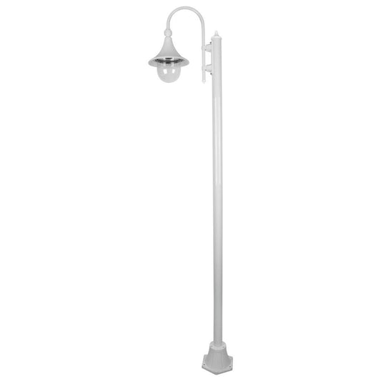 GT-1068 Monaco Single Head Plain Post - Powder Coated Finish / E27 - White