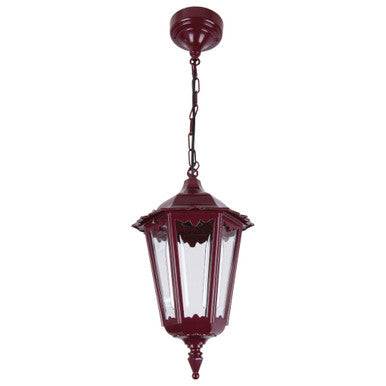 GT-130 Chester Pendant Light - Powder Coated Finish / B22 - Burgundy