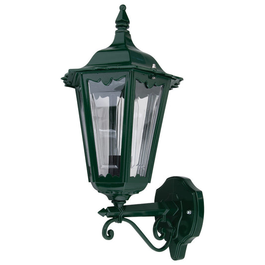 GT-131 Chester Upward Wall Light - Powder Coated Finish / B22 - Green